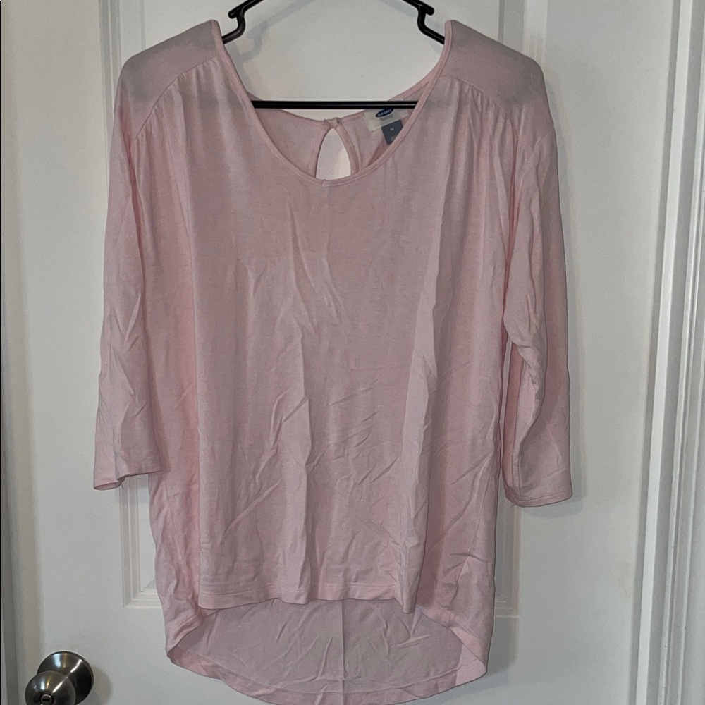 Old Navy Light Pink Long Sleeve Top